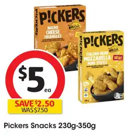 Coles Pickers snacks offer