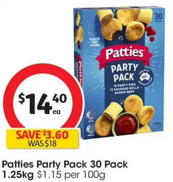 Coles Patties party pack 30 pack offer