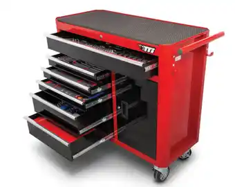 Tti 324 piece 41" 6 drawer & cabinet trolley tool kit