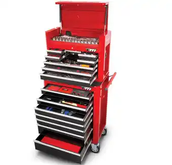Total Tools Tti 340 piece 26" 15 drawer chest & trolley tool kit offer