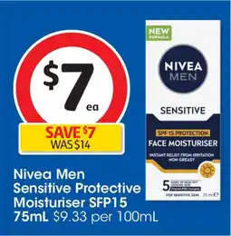 Coles Sensitive protective moisturiser sfp15 offer