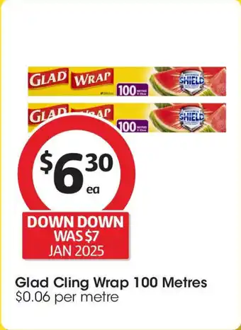 Coles Glad cling wrap offer