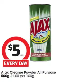 Coles Ajax cleaner powder all purpose offer