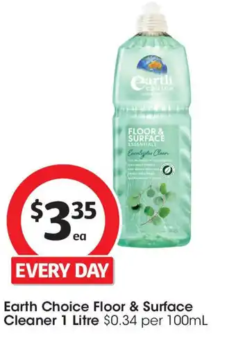 Coles Earth choice floor & surface cleaner offer