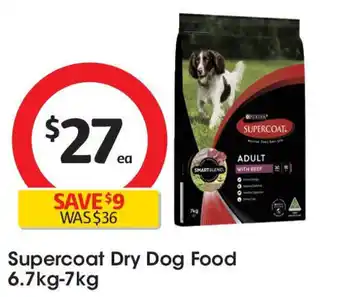 Coles Supercoat dry dog food offer