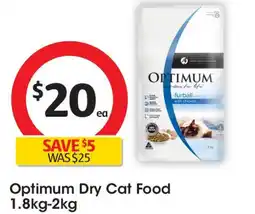 Coles Optimum dry cat food offer