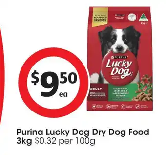 Coles Purina Lucky Dog Dry Dog Food offer