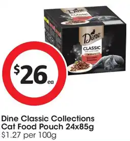 Coles Dine classic collections cat food pouch offer