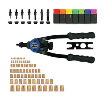 Wolf 78 piece long handle nut riveter set