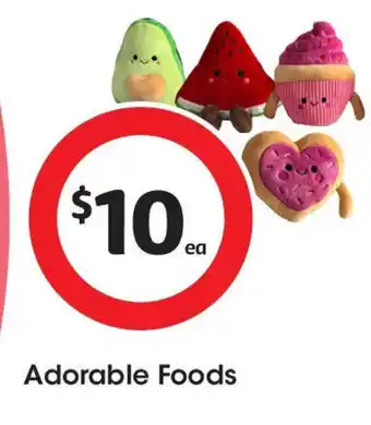 Coles Adorable foods offer