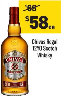 Coles Chivas regal 12yo scotch offer