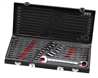 Tti 17 piece 72 tooth ratchet spanner set