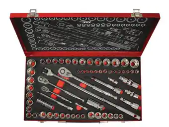 Total Tools Tti 63 piece 1/4", 3/8" & 1/2" drive socket set offer