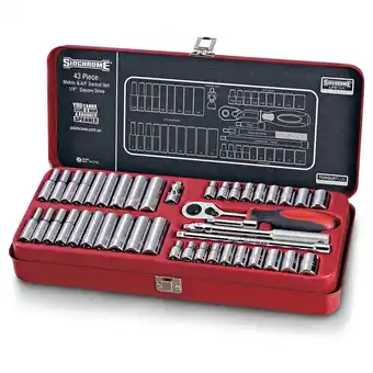 Total Tools Sidchrome 43 piece 1/4" drive socket set offer