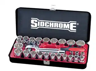 Sidchrome 31 piece 1/2" af/ metric socket set