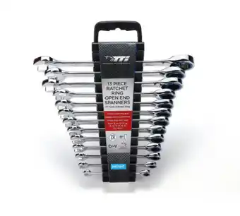 Total Tools Tti 13 piece 72 tooth metric ratcheting spanner set offer
