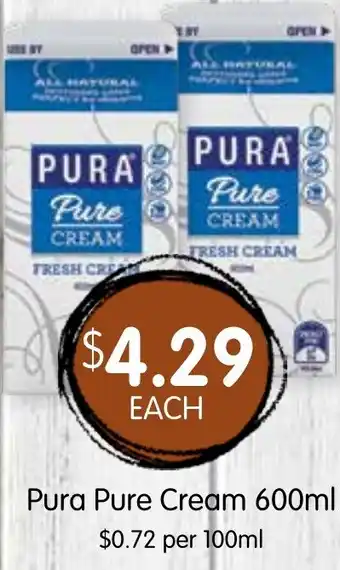 Spudshed Pura pure cream offer