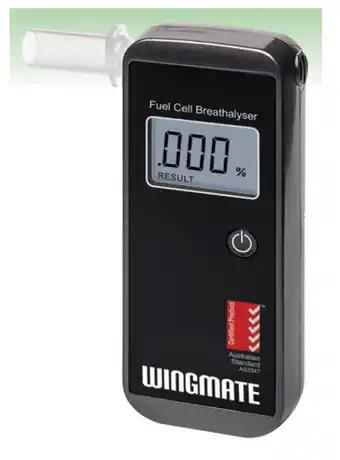 Wingmate fuel cell breathalyser
