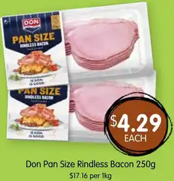 Spudshed Don pan size rindless bacon offer