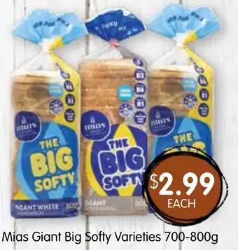 Spudshed Mias giant big softy varieties offer