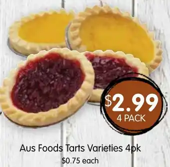 Spudshed Aus foods tarts varieties offer