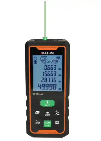 Datum 100m green laser distance measurer