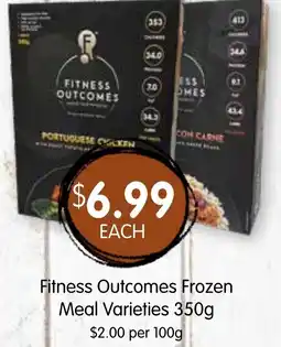 Spudshed Fitness Outcomes Frozen Meal Varieties offer