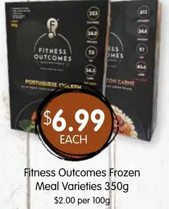 Spudshed Fitness Outcomes Frozen Meal Varieties offer