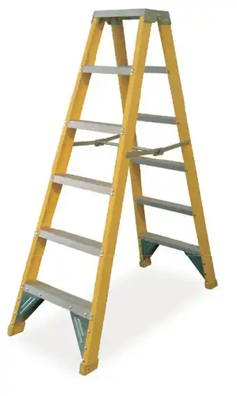 Total Tools Guardall 1.8m double sided fibreglass step ladder offer