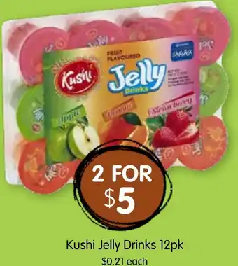 Spudshed Kushi jelly drinks offer