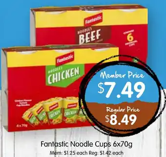 Spudshed Fantastic noodle cups offer