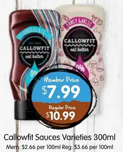 Spudshed Callowfit sauces varieties offer