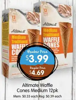 Spudshed Altimate waffle cones medium offer