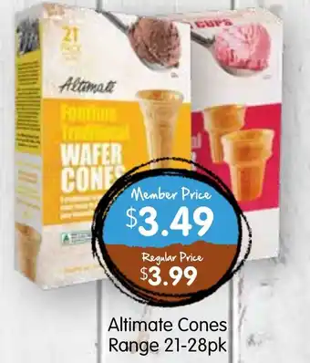 Spudshed Altimate cones range offer