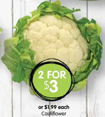 Spudshed Cauliflower offer