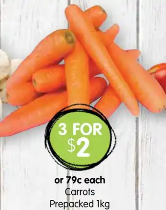 Spudshed Carrots prepacked offer