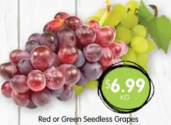 Spudshed Red or green seedless grapes offer