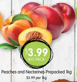 Spudshed Peaches and nectarines prepacked offer