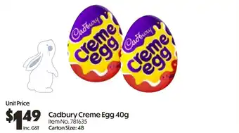 Campbells Wholesale Cadbury creme egg offer