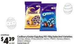 Campbells Wholesale Cadbury easter egg bag offer