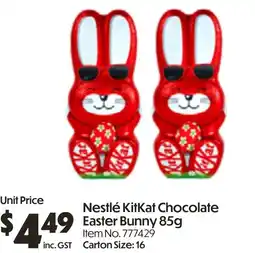 Campbells Wholesale Nestlé kitkat chocolate easter bunny offer