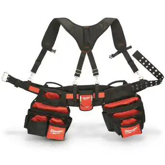 Milwaukee contractor belt with suspension rig