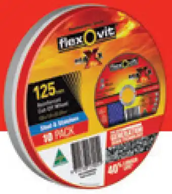 Flexovit 10 piece 125mm maxx tub
