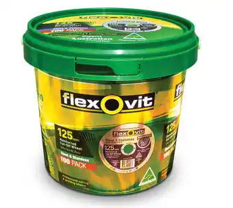 Total Tools Flexovit 100 piece mega inox 125x1.0mm steel & stainless cutting discs offer
