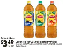 Campbells Wholesale Lipton ice tea offer