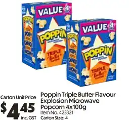 Campbells Wholesale Poppin triple butter flavour offer