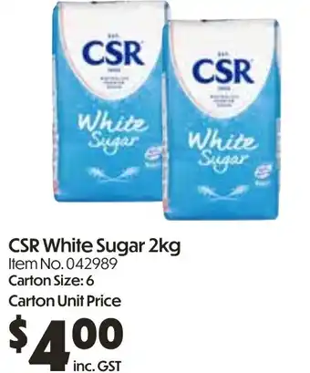 Campbells Wholesale Csr white sugar offer