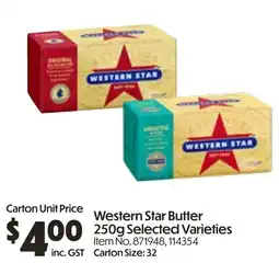 Campbells Wholesale Western Star Butter offer