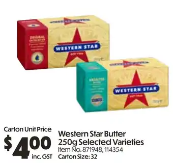 Campbells Wholesale Western Star Butter offer