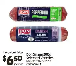 Campbells Wholesale Don Salami offer